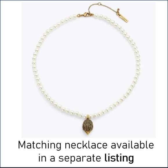 Kurt Geiger London Ring Signature Eagle Crest Pearl Cocktail Ring - Picture 13 of 13